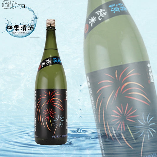 伊予賀儀屋 清涼純米 瓶火入酒 SEIRYO HANABI 720ML